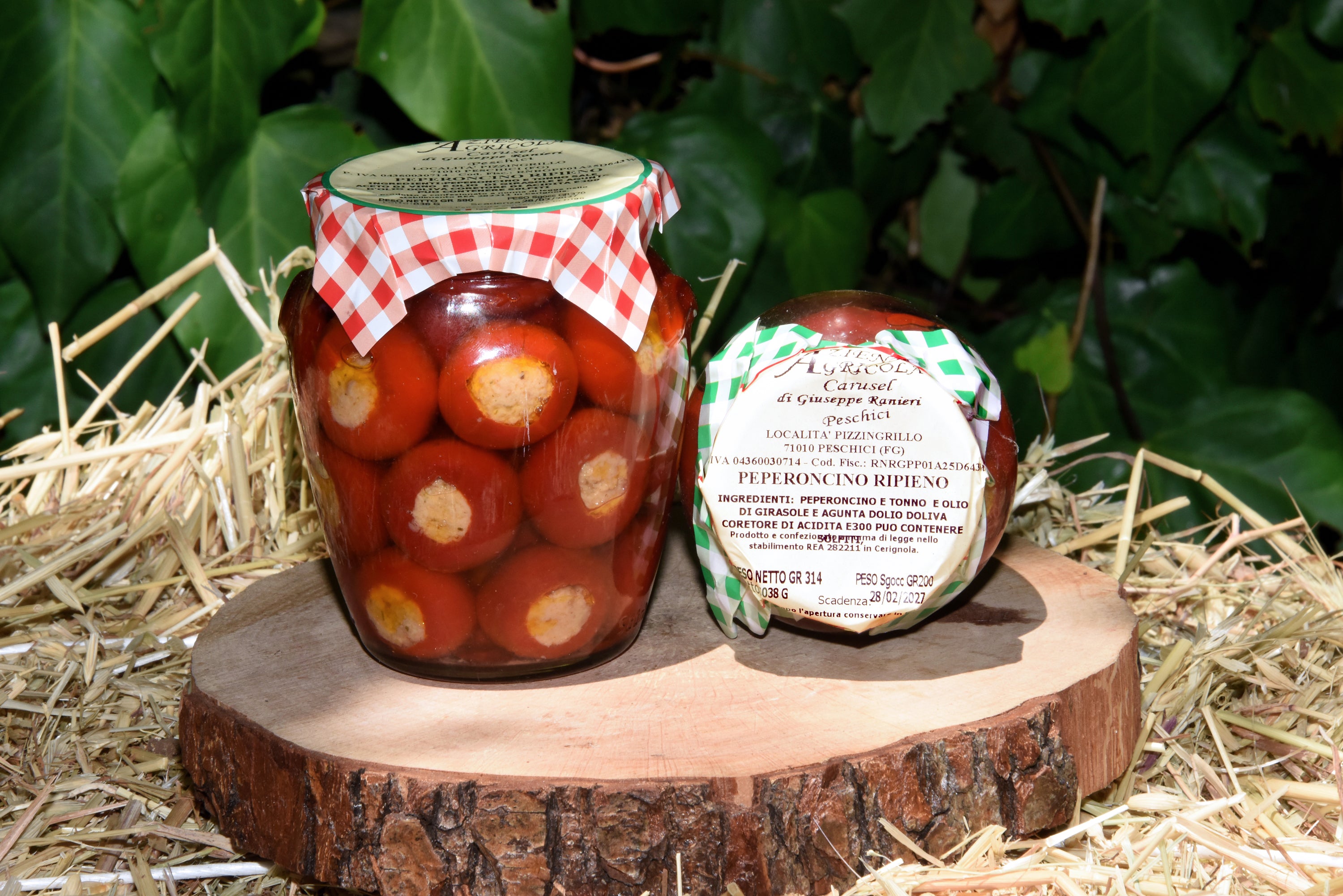 Vasetto sott'olio peperoncino ripieno Carusel
