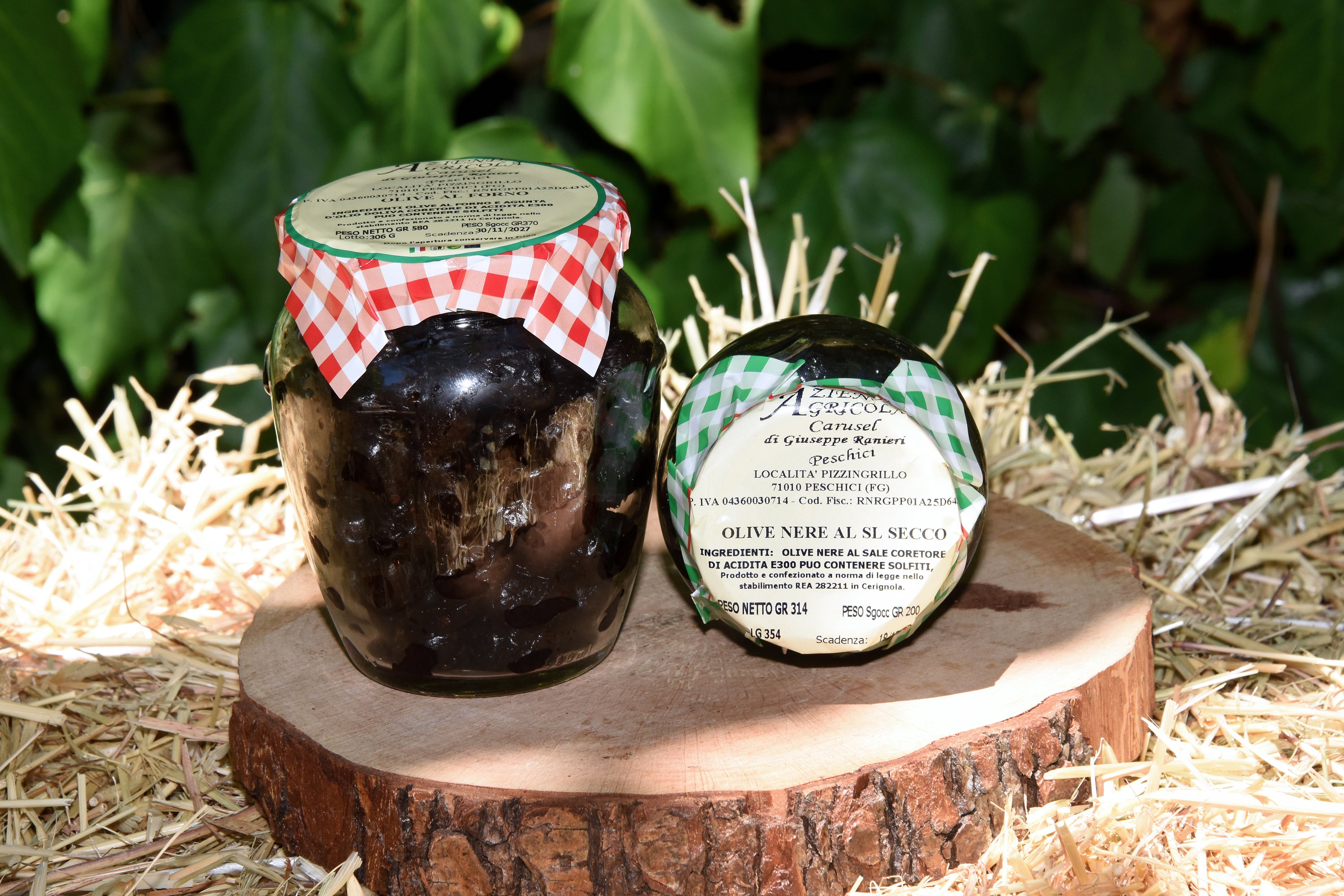 Vasetto sott'olio olive nere al sale secco Carusel
